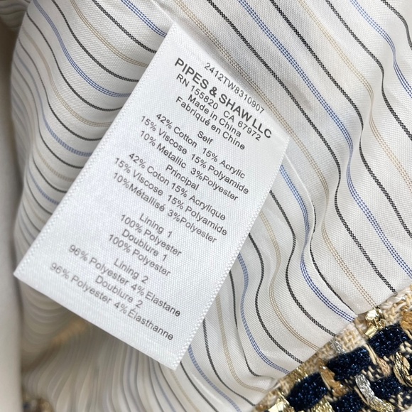 VERONICA BEARD Sumira metallic tweed jacket - Picture 2 of 5